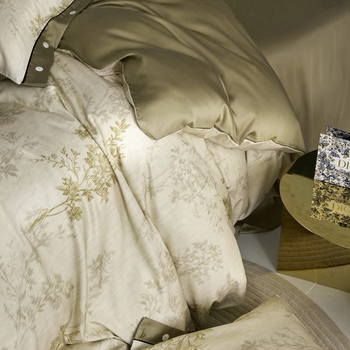 91家纺网 家纺一手货源 找家纺 金奇达2025新款【浮光花漾】-茧养莱赛尔四件套（标准号全网控价（折后券后）不低于258元） 林下风致-绿