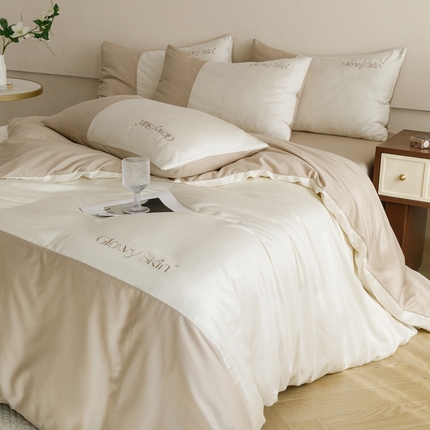 91家纺网 家纺一手货源 找家纺 （总）金奇达2025新款【黛拉】-茧养莱赛尔四件套（标准号全网控价（折后券后）不低于228元）