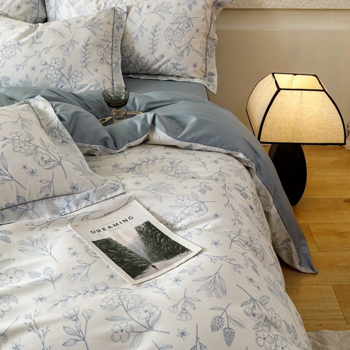 91家纺网 家纺一手货源 找家纺 金奇达2025新款【东方诗意】-轻氧水光莱赛尔（标准号全网控价（折后券后）不低于268） 洛晨蓝叶