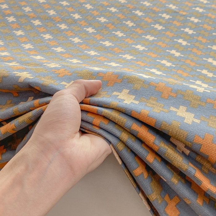 91家纺网 家纺一手货源 找家纺 米柳2025新款原棉老粗布凉席系列 摩尔