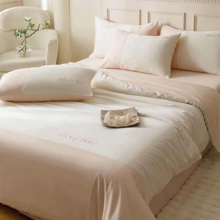 91家纺网 家纺一手货源 找家纺 金奇达2025新款【黛拉】-茧养莱赛尔四件套（标准号全网控价（折后券后）不低于228元） 黛拉-荷塘玉