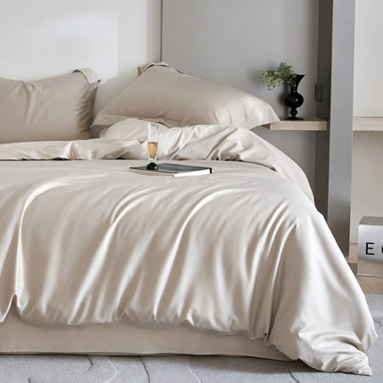 91家纺网 家纺一手货源 找家纺 （总）金奇达2025新款【可芙】-轻氧水光天丝棉四件套（标准号全网控价（折后券后）不低于238元）