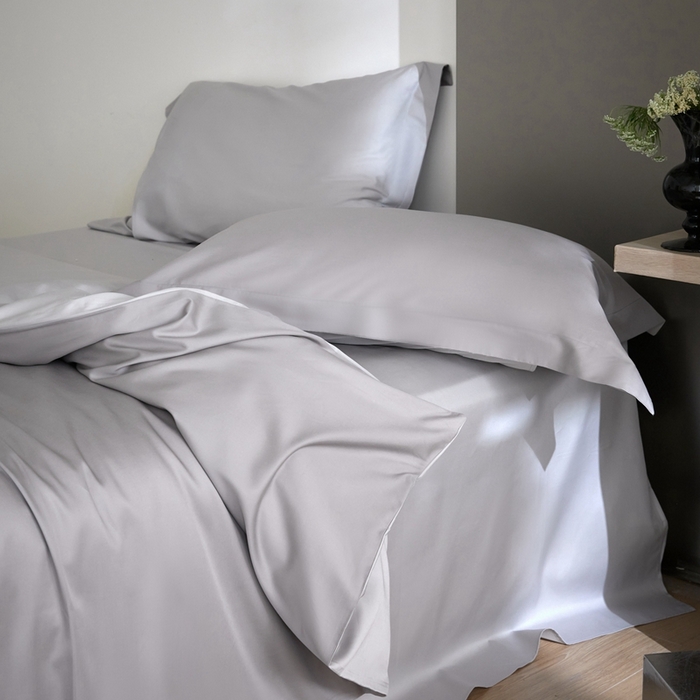 91家纺网 家纺一手货源 找家纺 金奇达2025新款【可芙】-轻氧水光天丝棉四件套（标准号全网控价（折后券后）不低于238元） 可芙-灰灰