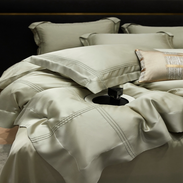 91家纺网 家纺一手货源 找家纺 （总）金奇达2025新款茧养莱赛尔四件套-CR埋绳（标准号全网控价（折后券后）不低于258元）