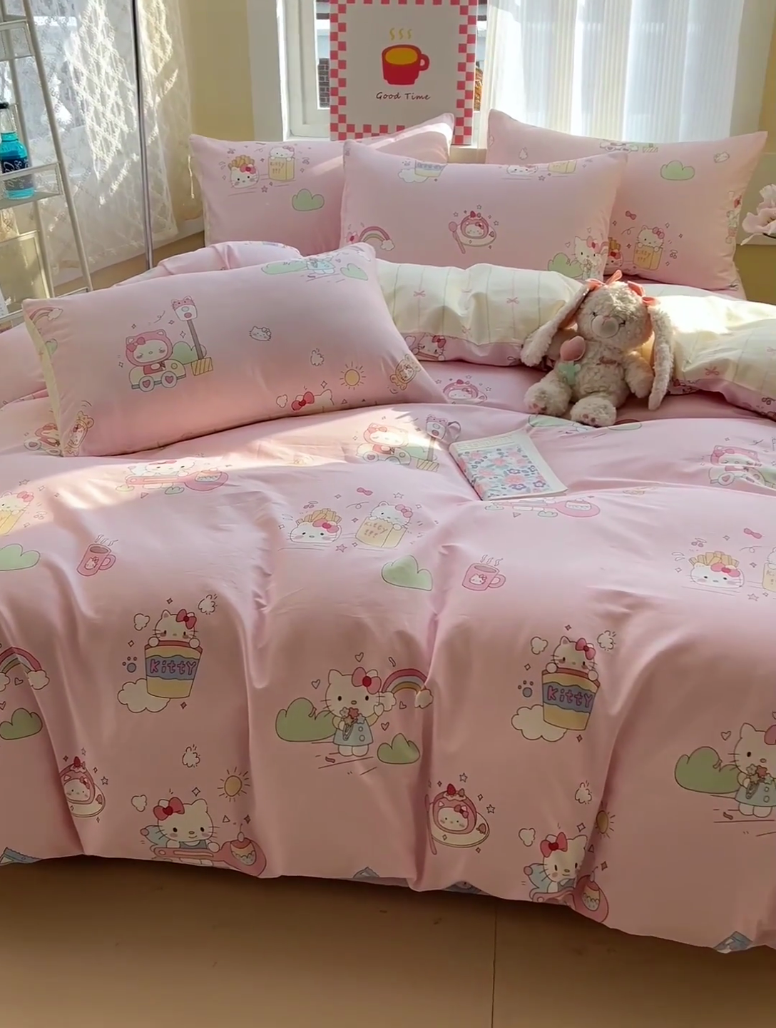 91家纺网 家纺一手货源 找家纺 （总）棉生活家纺 2025新款ins全棉小清新系列四件套