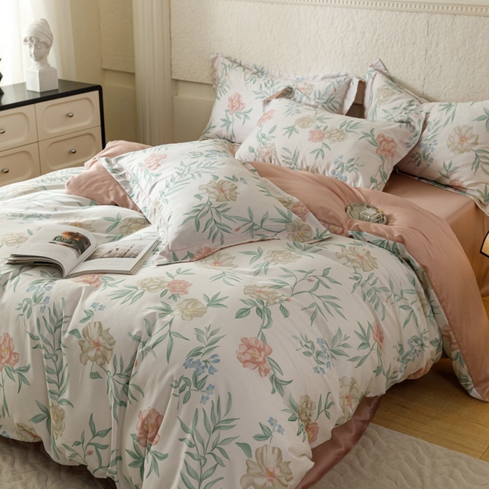 91家纺网 家纺一手货源 找家纺 金奇达2025新款【东方诗意】-轻氧水光莱赛尔（标准号全网控价（折后券后）不低于268） 谢莲花晨