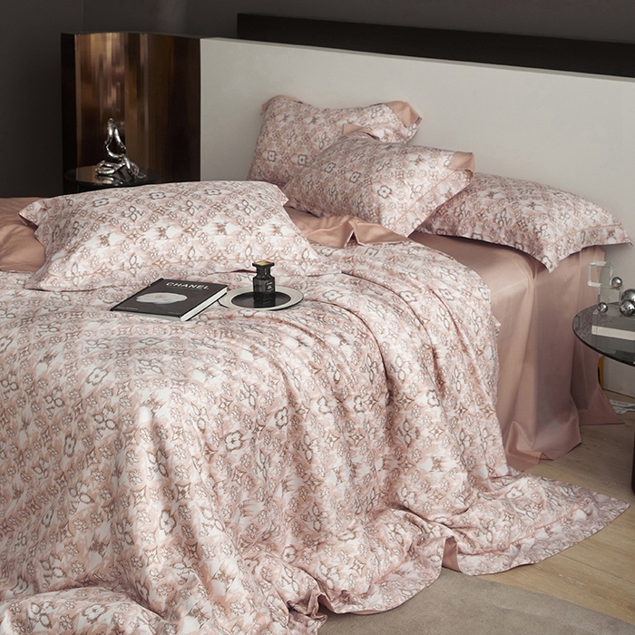 91家纺网 家纺一手货源 找家纺 （总）金奇达2025新款【 巴赫之音】-茧养莱赛尔四件套（标准号全网控价（折后券后）不低于258元）