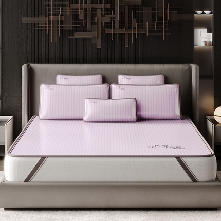 91家纺网 家纺一手货源 找家纺 （总）好眠好梦家纺 2025新款时尚条纹凉席