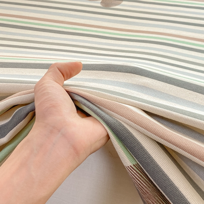 91家纺网 家纺一手货源 找家纺 米柳2025新款原棉老粗布凉席系列 心想乐园