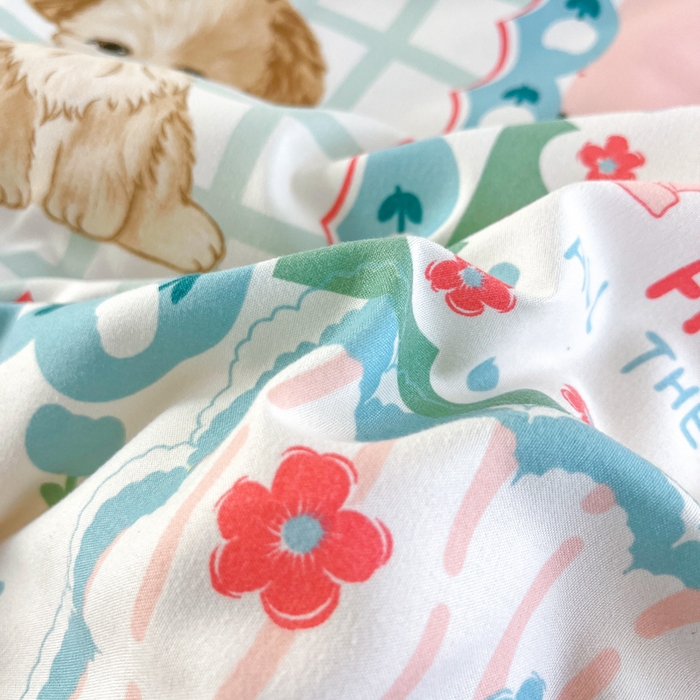 91家纺网 家纺一手货源 找家纺 爱宝被业 2025新款豆豆夏被 猫狗之家