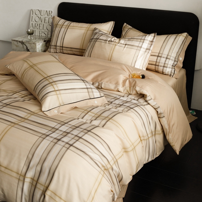 91家纺网 家纺一手货源 找家纺 金奇达2025新款【浮光半夏】-茧养莱赛尔四件套（标准号全网控价（折后券后）不低于258元） 伦纳德