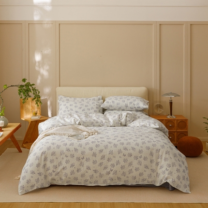 瑞米家居 2024新款亲肤舒适A类双层纱四件套 苏夏