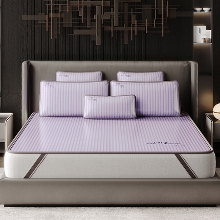 91家纺网 家纺一手货源 找家纺 （总）好眠好梦家纺 2025新款时尚条纹凉席