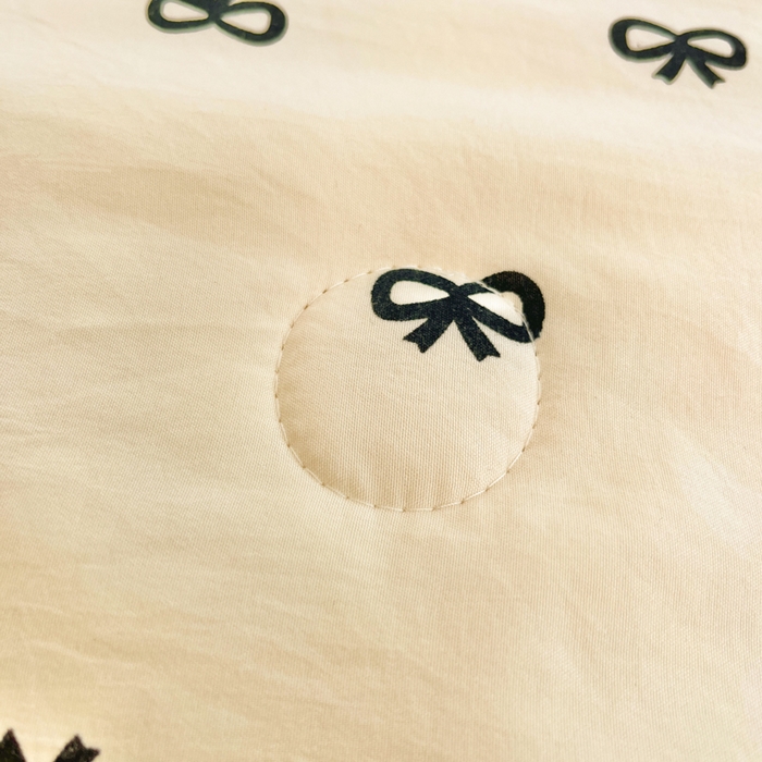 91家纺网 家纺一手货源 找家纺 星巴k家纺 2025糯糯棉A类大豆蛋白纤维夏凉被双层纱水洗棉夏被大豆被 蝴蝶结