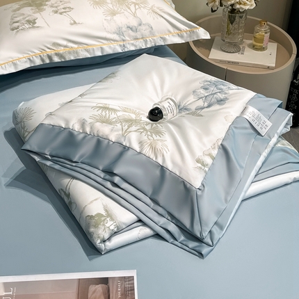 91家纺网 家纺一手货源 找家纺 （总）佳品居 2025新款直播水洗天丝夏被冰丝夏凉被空调被四件套