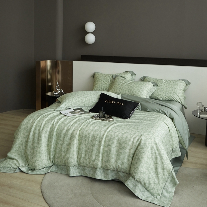 91家纺网 家纺一手货源 找家纺 金奇达2025新款【 巴赫之音】-茧养莱赛尔四件套（标准号全网控价（折后券后）不低于258元） 伊贝尔