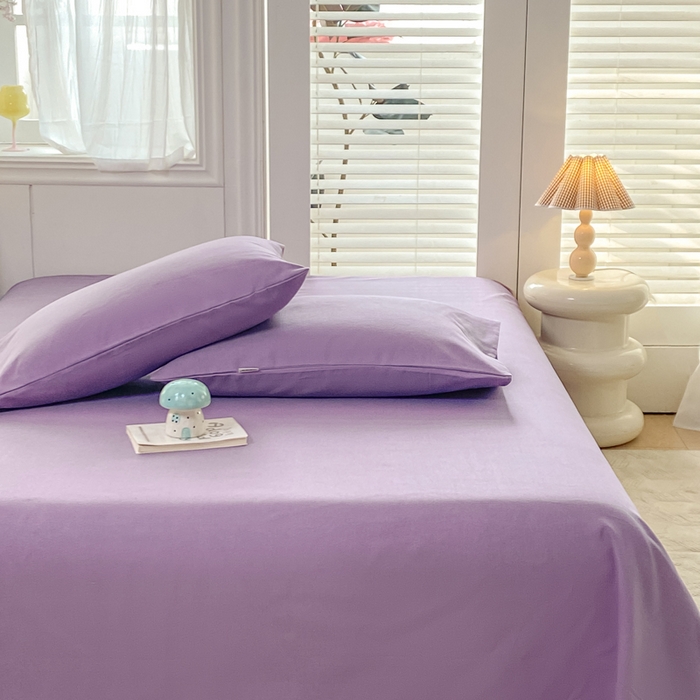 91家纺网 家纺一手货源 找家纺 米柳2025新款原棉老粗布凉席系列 香芋紫