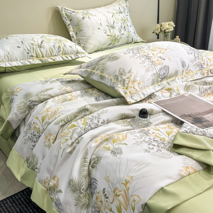 91家纺网 家纺一手货源 找家纺 （总）佳品居 2025新款直播水洗天丝夏被冰丝夏凉被空调被四件套