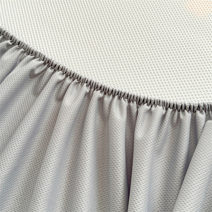 91家纺网 家纺一手货源 找家纺 雯豆家纺 2025夏季新品碳光冰丝凉席床笠款三件套印花小清新绑带冰丝席床罩 碳光冰丝席-床笠款-花影动