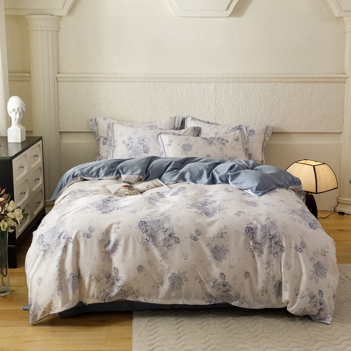 91家纺网 家纺一手货源 找家纺 金奇达2025新款【东方诗意】-轻氧水光莱赛尔（标准号全网控价（折后券后）不低于268） 蓝郁