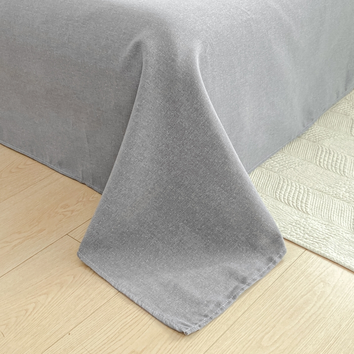 91家纺网 家纺一手货源 找家纺 米柳2025新款原棉老粗布凉席系列 梦境灰