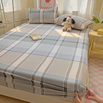 棉生活家纺 2025新款ins全棉小清新系列单品床笠 追光