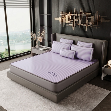 91家纺网 家纺一手货源 找家纺 （总）好眠好梦家纺 2025新款时尚条纹凉席