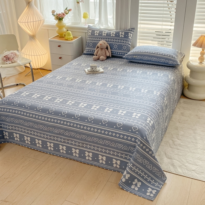 91家纺网 家纺一手货源 找家纺 米柳2025新款原棉老粗布凉席系列 休闲格调