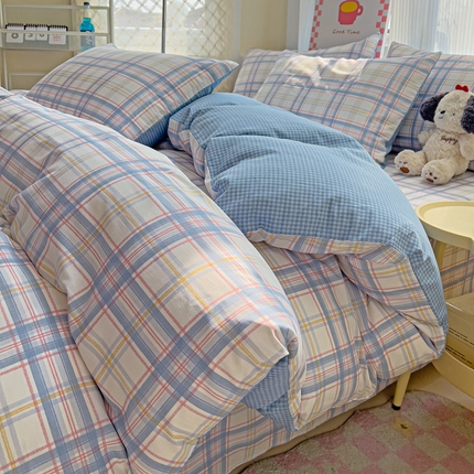 91家纺网 家纺一手货源 找家纺 （总）棉生活家纺 2025新款ins全棉小清新系列单品被套