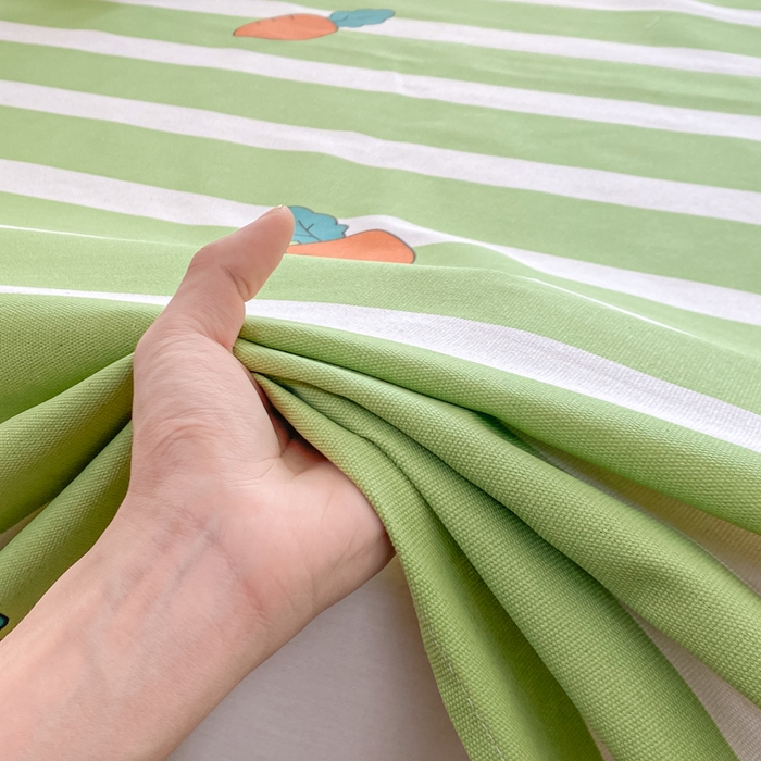 91家纺网 家纺一手货源 找家纺 米柳2025新款原棉老粗布凉席系列 条纹萝卜