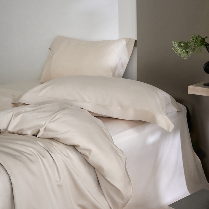 91家纺网 家纺一手货源 找家纺 金奇达2025新款【可芙】-轻氧水光天丝棉四件套（标准号全网控价（折后券后）不低于238元） 可芙-米茶