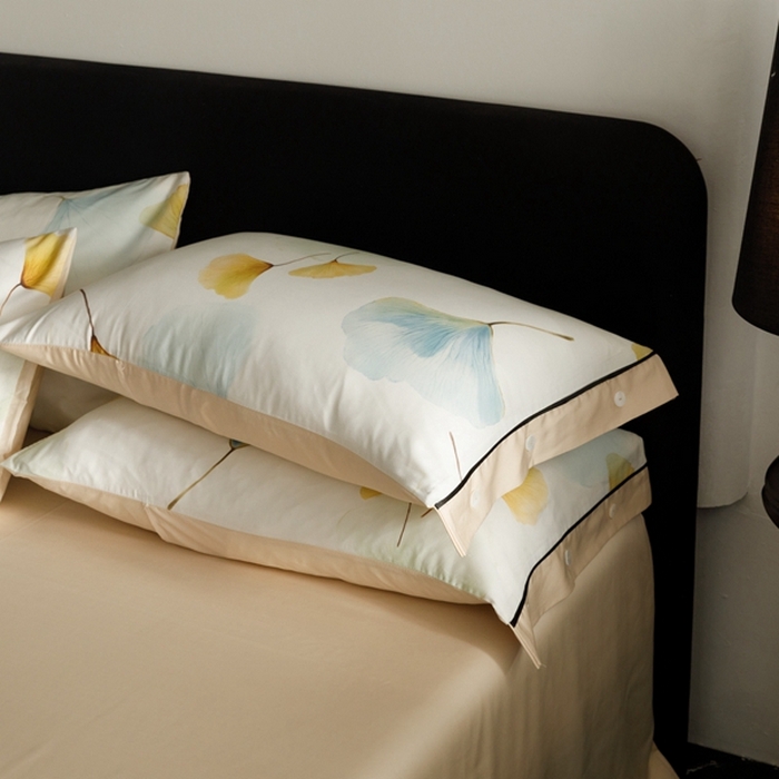 91家纺网 家纺一手货源 找家纺 金奇达2025新款【浮光半夏】-茧养莱赛尔四件套（标准号全网控价（折后券后）不低于258元） 嫣然时光