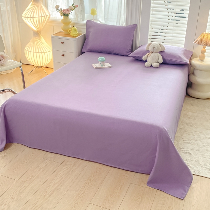 91家纺网 家纺一手货源 找家纺 米柳2025新款原棉老粗布凉席系列 香芋紫