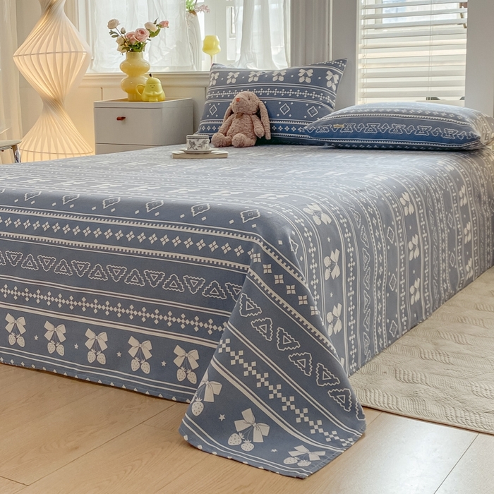 91家纺网 家纺一手货源 找家纺 米柳2025新款原棉老粗布凉席系列 休闲格调