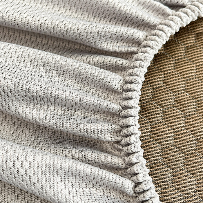 91家纺网 家纺一手货源 找家纺 卡伦2025新款凉感丝凉豆豆凉席床笠提花系列 凉豆豆-南瓜灰