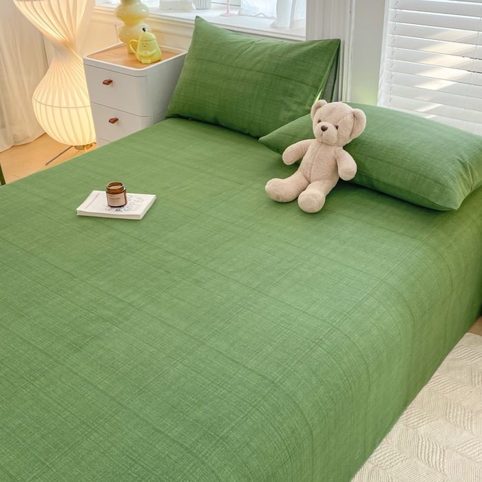 91家纺网 家纺一手货源 找家纺 米柳2025新款原棉老粗布凉席系列 尚影绿