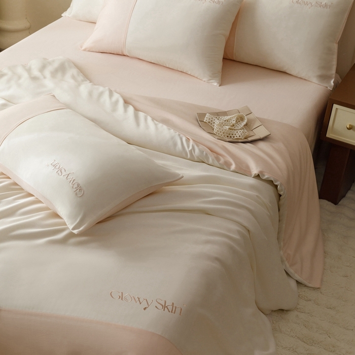 91家纺网 家纺一手货源 找家纺 金奇达2025新款【黛拉】-茧养莱赛尔四件套（标准号全网控价（折后券后）不低于228元） 黛拉-荷塘玉