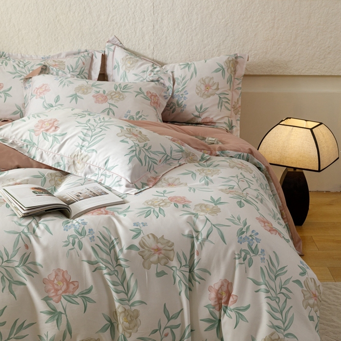 91家纺网 家纺一手货源 找家纺 金奇达2025新款【东方诗意】-轻氧水光莱赛尔（标准号全网控价（折后券后）不低于268） 谢莲花晨