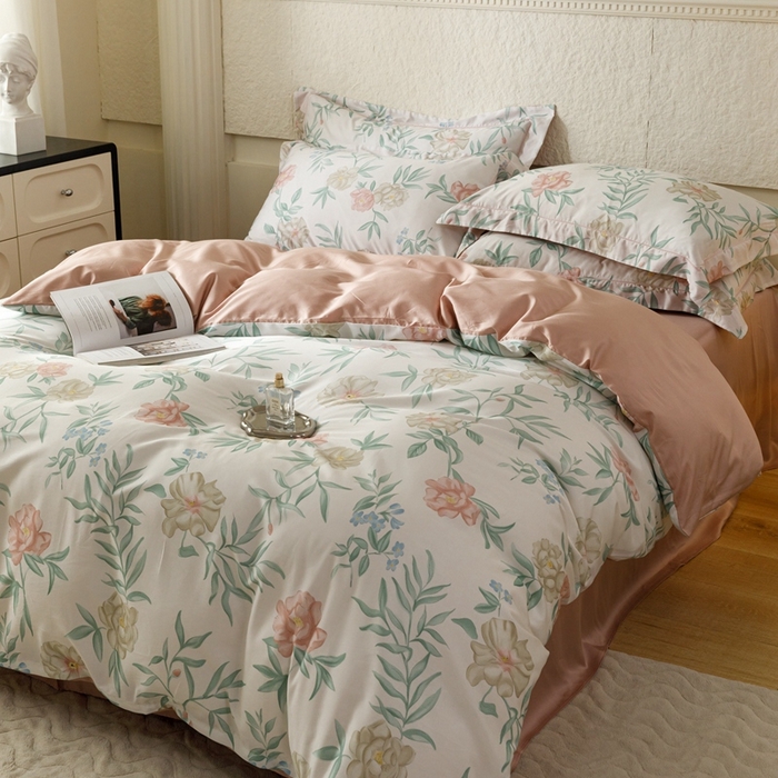 91家纺网 家纺一手货源 找家纺 金奇达2025新款【东方诗意】-轻氧水光莱赛尔（标准号全网控价（折后券后）不低于268） 谢莲花晨