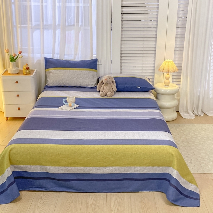 91家纺网 家纺一手货源 找家纺 米柳2025新款原棉老粗布凉席系列 极简风尚