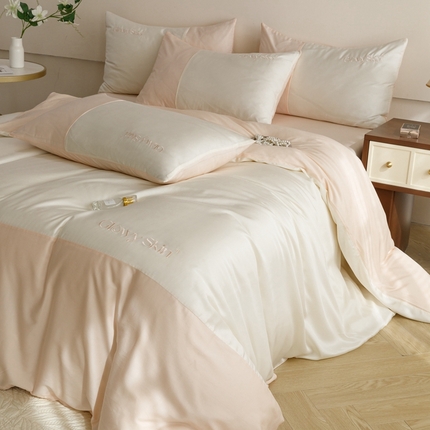 91家纺网 家纺一手货源 找家纺 （总）金奇达2025新款【黛拉】-茧养莱赛尔四件套（标准号全网控价（折后券后）不低于228元）