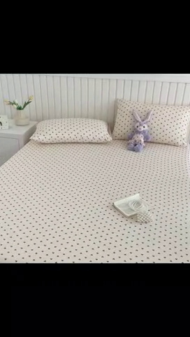 91家纺网 家纺一手货源 找家纺 芯元素 2025新款针织双层纱印花床笠 甜心-咖