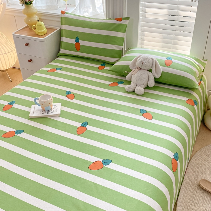 91家纺网 家纺一手货源 找家纺 米柳2025新款原棉老粗布凉席系列 条纹萝卜