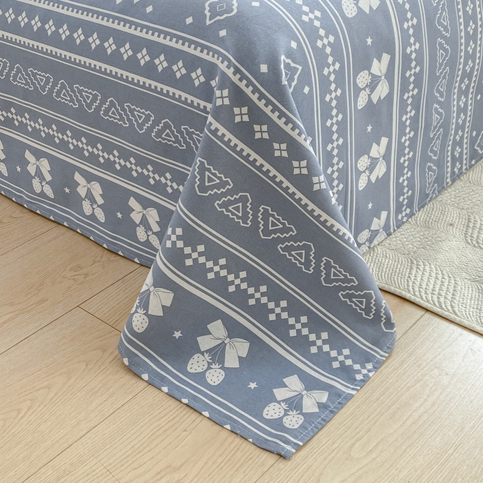 91家纺网 家纺一手货源 找家纺 米柳2025新款原棉老粗布凉席系列 休闲格调