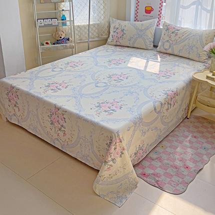 91家纺网 家纺一手货源 找家纺 （总）棉生活家纺 2025新款ins全棉小清新系列单品床单