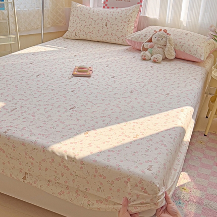 棉生活家纺 2025新款ins全棉小清新系列单品床笠 花中仙子