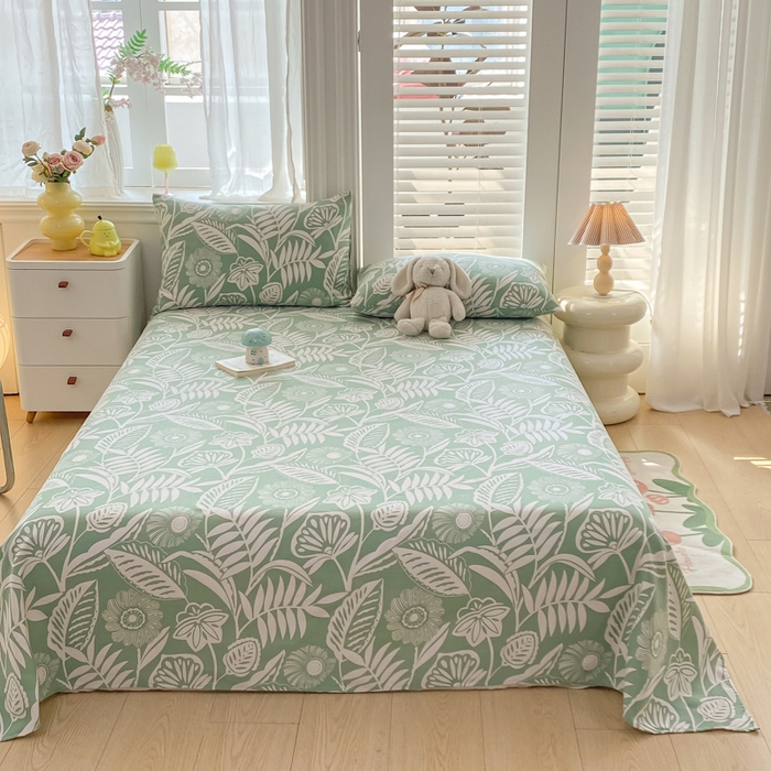 91家纺网 家纺一手货源 找家纺 米柳2025新款原棉老粗布凉席系列 花香恋