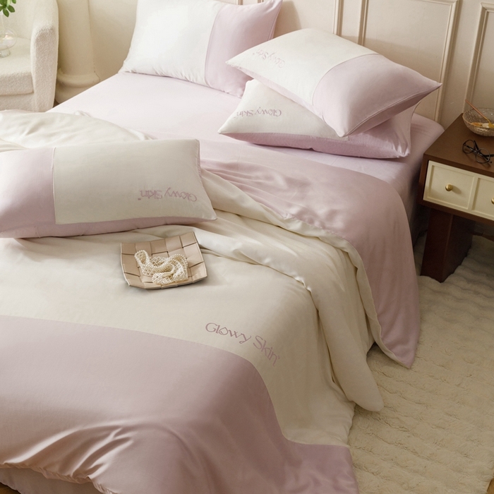 91家纺网 家纺一手货源 找家纺 金奇达2025新款【黛拉】-茧养莱赛尔四件套（标准号全网控价（折后券后）不低于228元） 黛拉-紫语