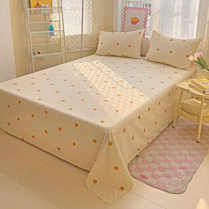 91家纺网 家纺一手货源 找家纺 （总）棉生活家纺 2025新款ins全棉小清新系列单品床单