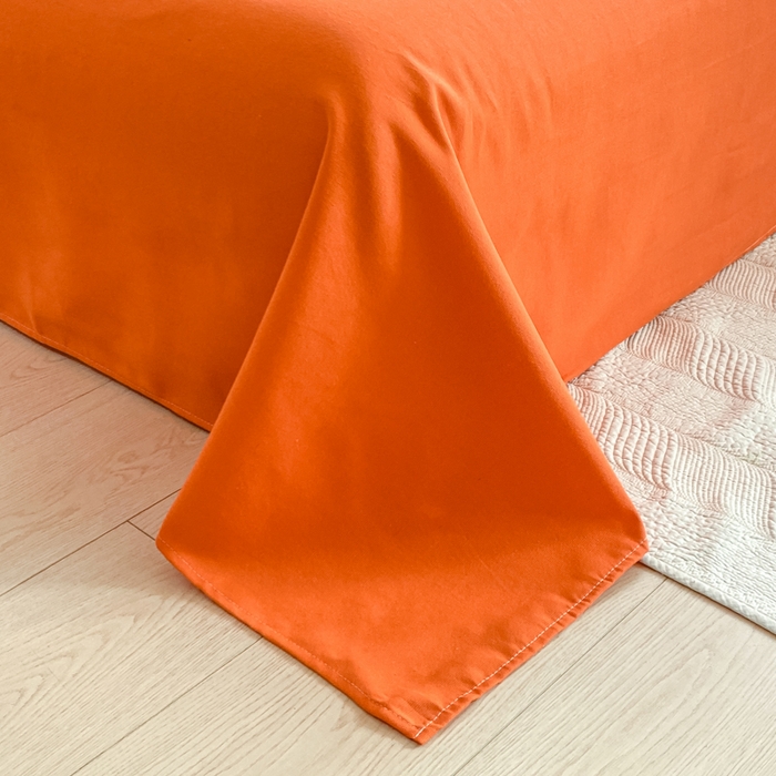 91家纺网 家纺一手货源 找家纺 米柳2025新款原棉老粗布凉席系列 奈斯橘